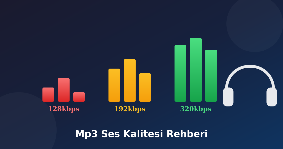 Mp3 Ses Kalitesi Rehberi: 128kbps mi, 320kbps mi?