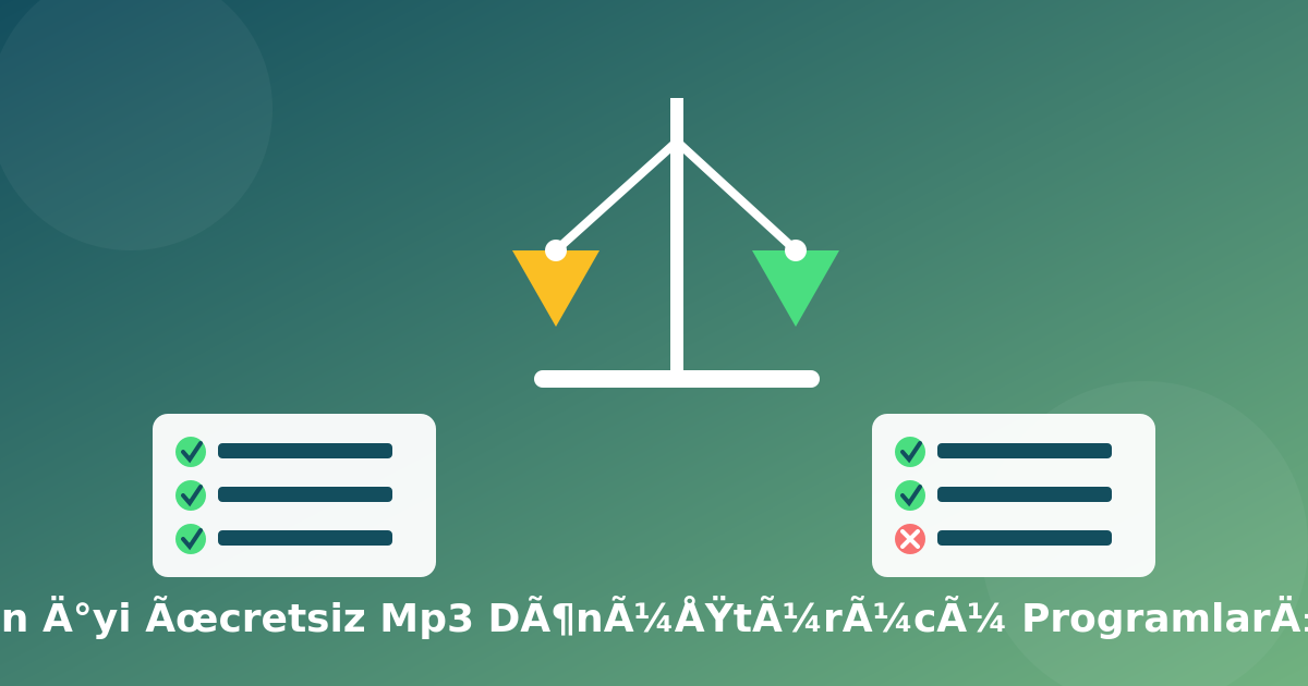 2026'nın En İyi Ücretsiz YouTube Mp3 Dönüştürücü Programları